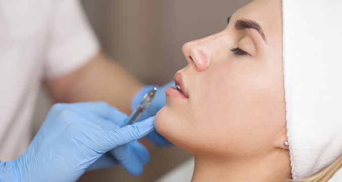 Patient getting fillers and neurotoxins at California LASIK and Eye
