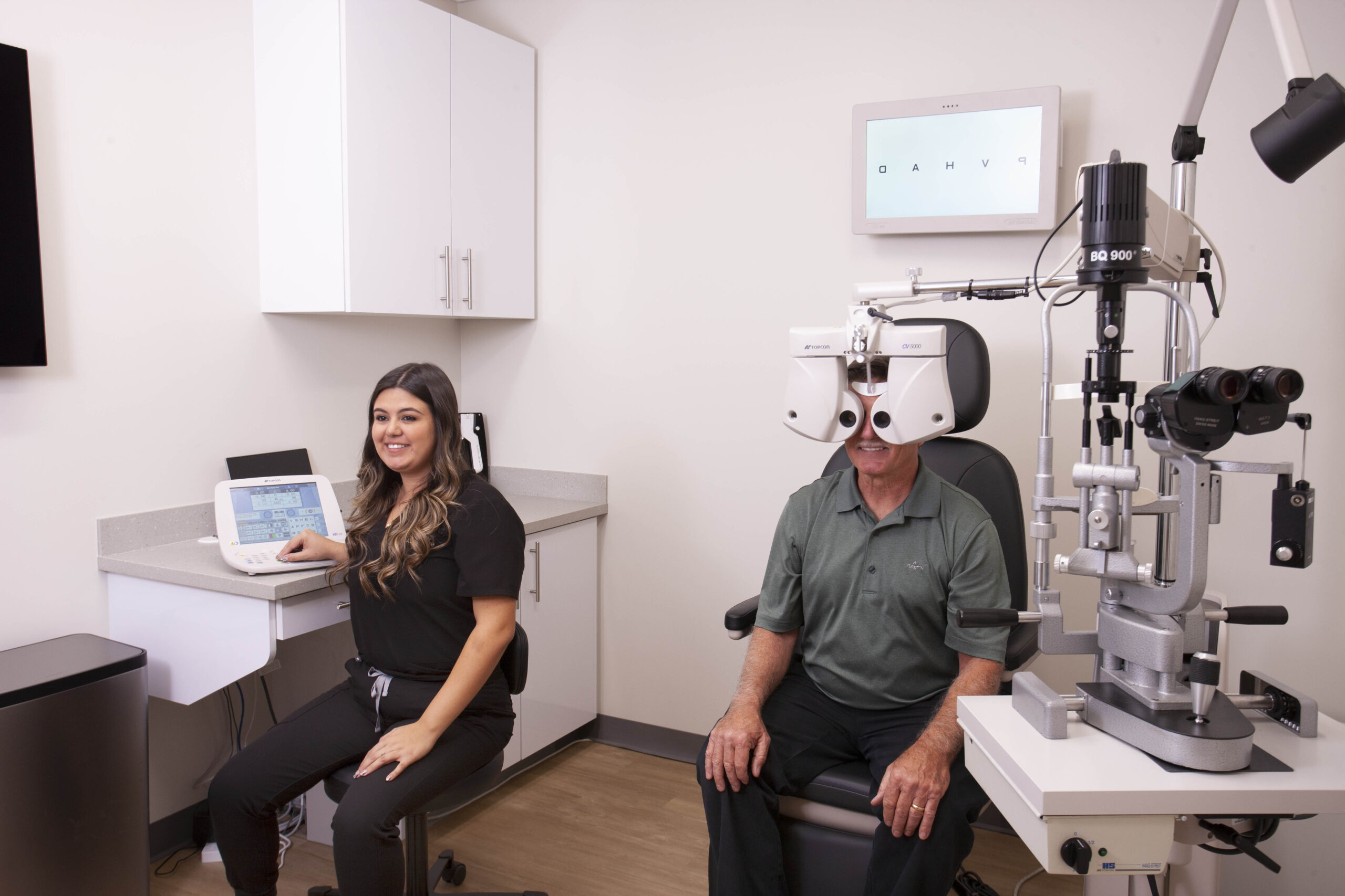 11346 Barnett_Dr. Barnett_139 copy Man getting light adjustable lenses exam at California LASIK and Eye